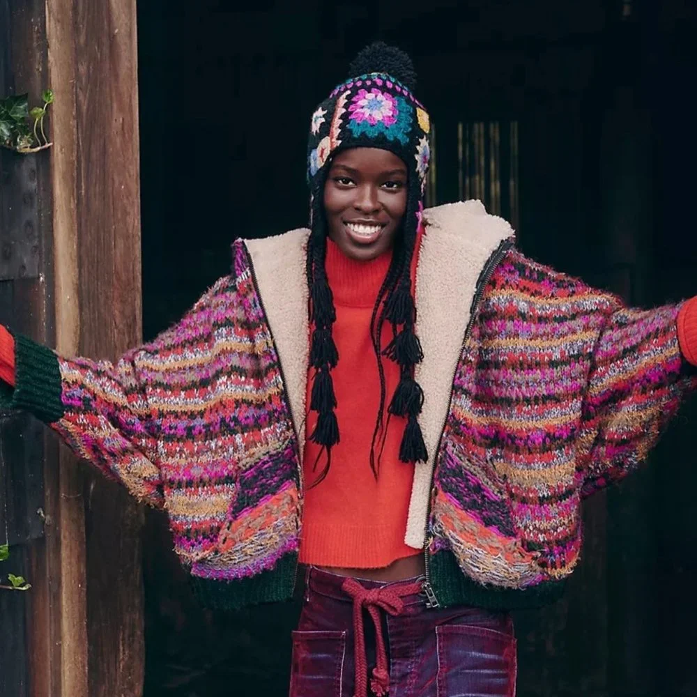 NWT Free People Rue Sweater Jacket XS $398. - Picture 2 of 15